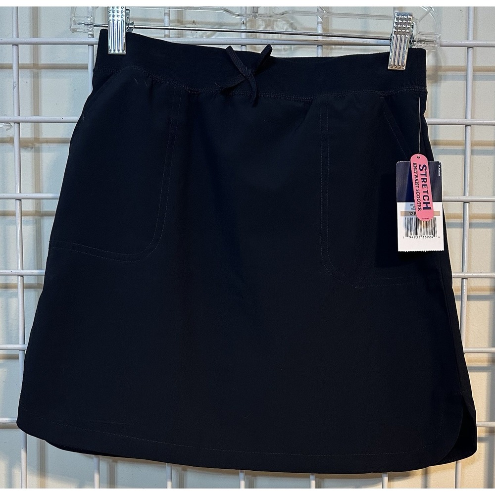 New Girl's Izod Approved Schoolwear Skort in Navy Blue, Size 12 Regular - Picture 2 of 9